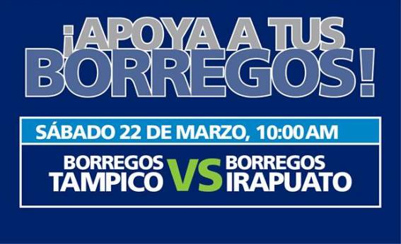 Borregos Tampico recibirá a los Borregos Irapuato