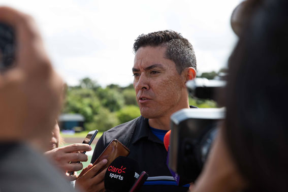 HC Hugo Lira durante la rueda de prensa