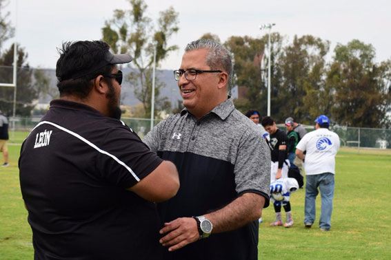 HC Leobardo Mera y el coach Rafael Fay Suárez