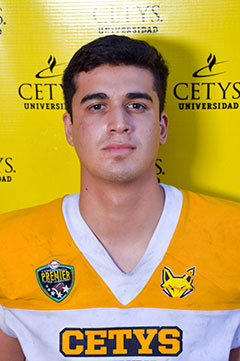 (12) Gabriel Esteban Montaño Espino (QB) Zorros CETYS Tijuana