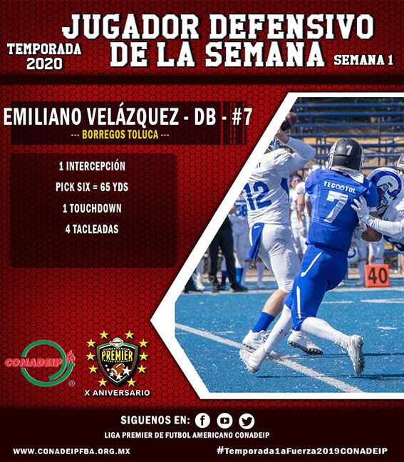 (7) Emiliano Velázquez Rojas (DB) Borregos Toluca