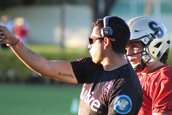 El staff de SuBiré pendiente de los entrenamientos