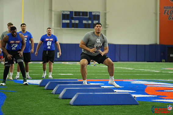 Alfredo Gutiérrez durante el Pro Day en Florida