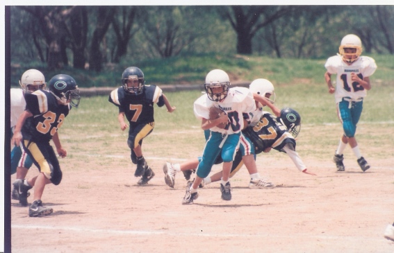 Adrián Salinas en sus infantiles