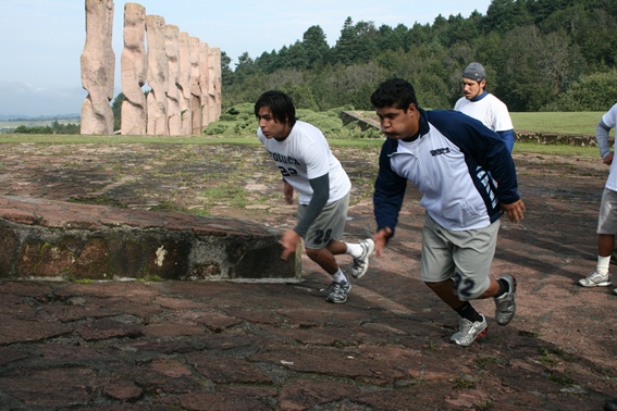 Borregos Toluca en el Centro Ceremonial Otomí